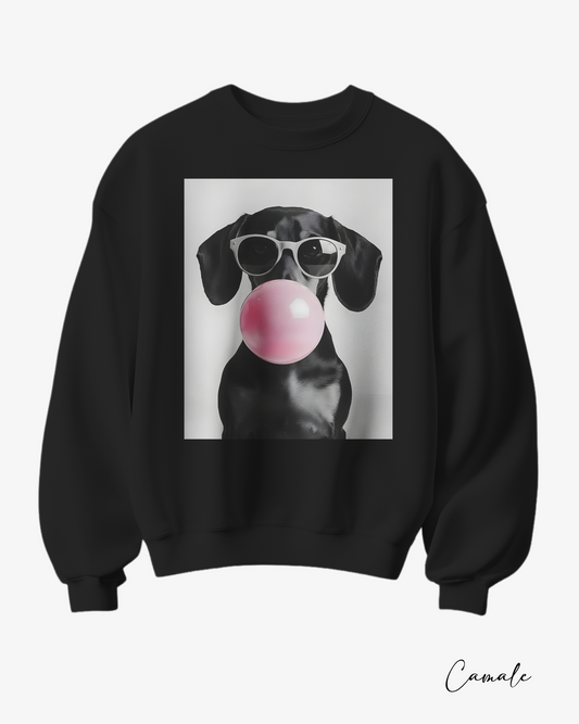 Sweatshirt Bubble Dachshund - Camale