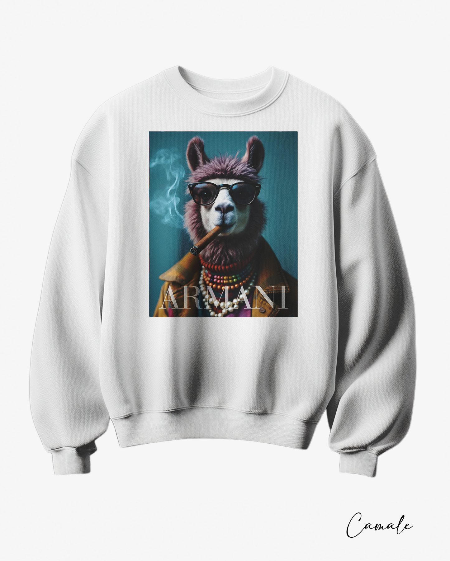 Sweatshirt Arm Lama - Camale