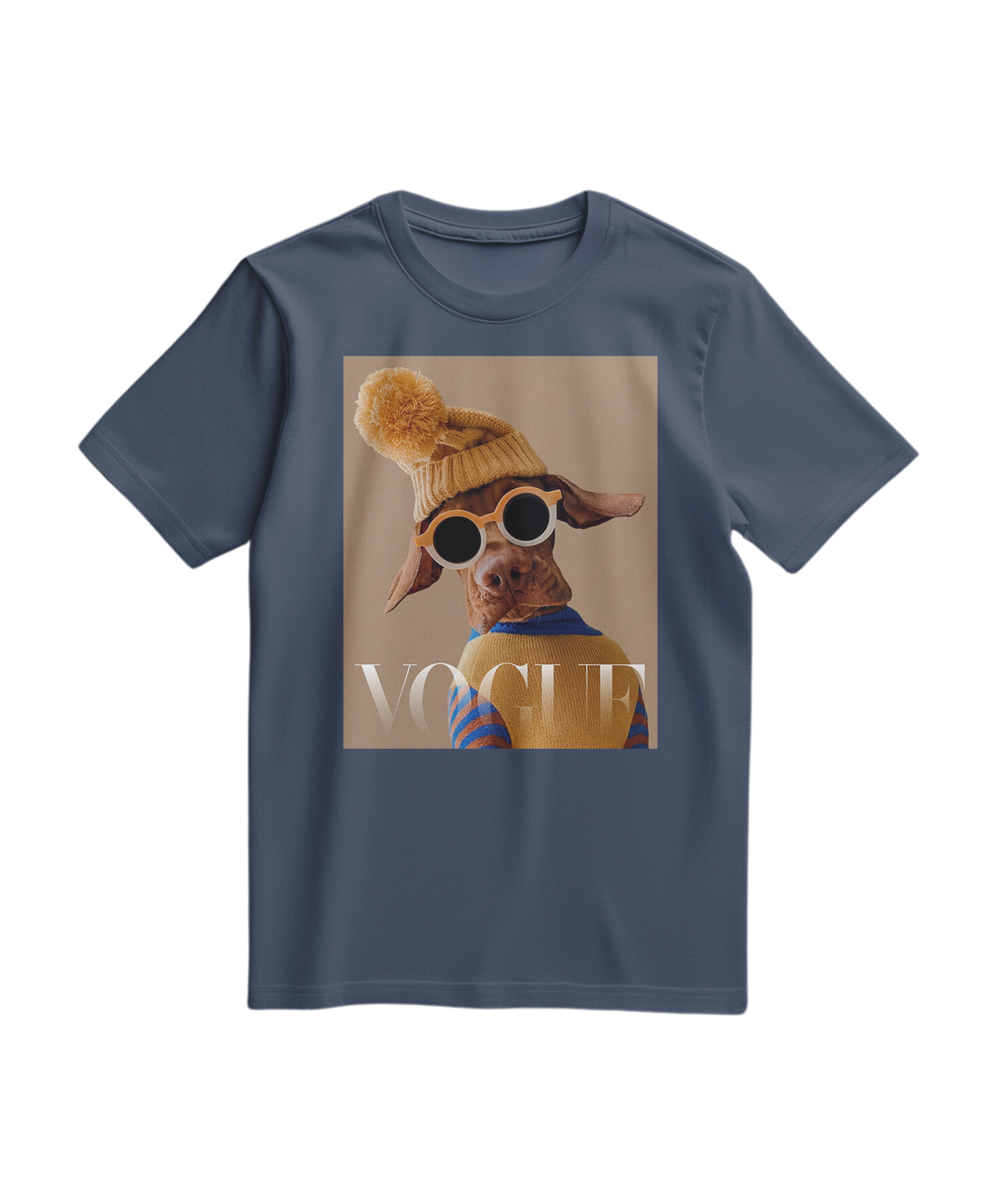 Camalestore camiseta Crimson Aviator azul escuro, estilo casual, com design simples, tecido confortável e gola redonda.