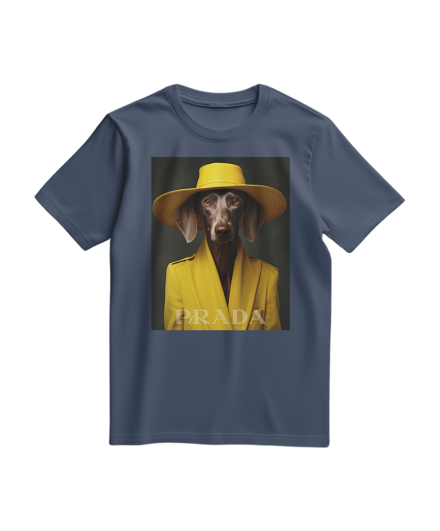 Camalestore T-shirt amarelo Wei, de manga curta, com design simples e confortável, mostrado em fundo branco.