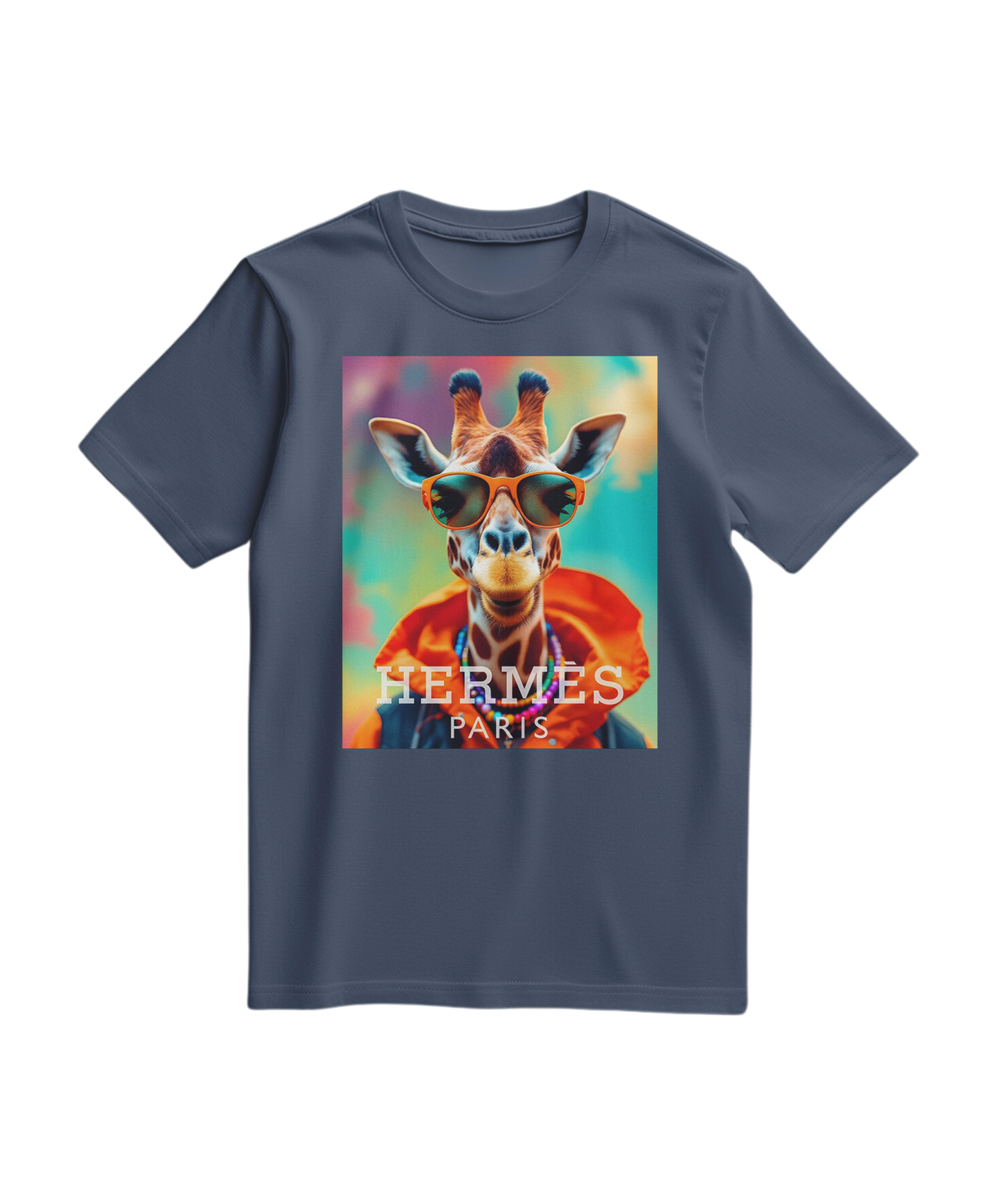 Camalestore camiseta laranja Safari Elite, estilo casual, com estampa de safári, tecido confortável e design moderno.