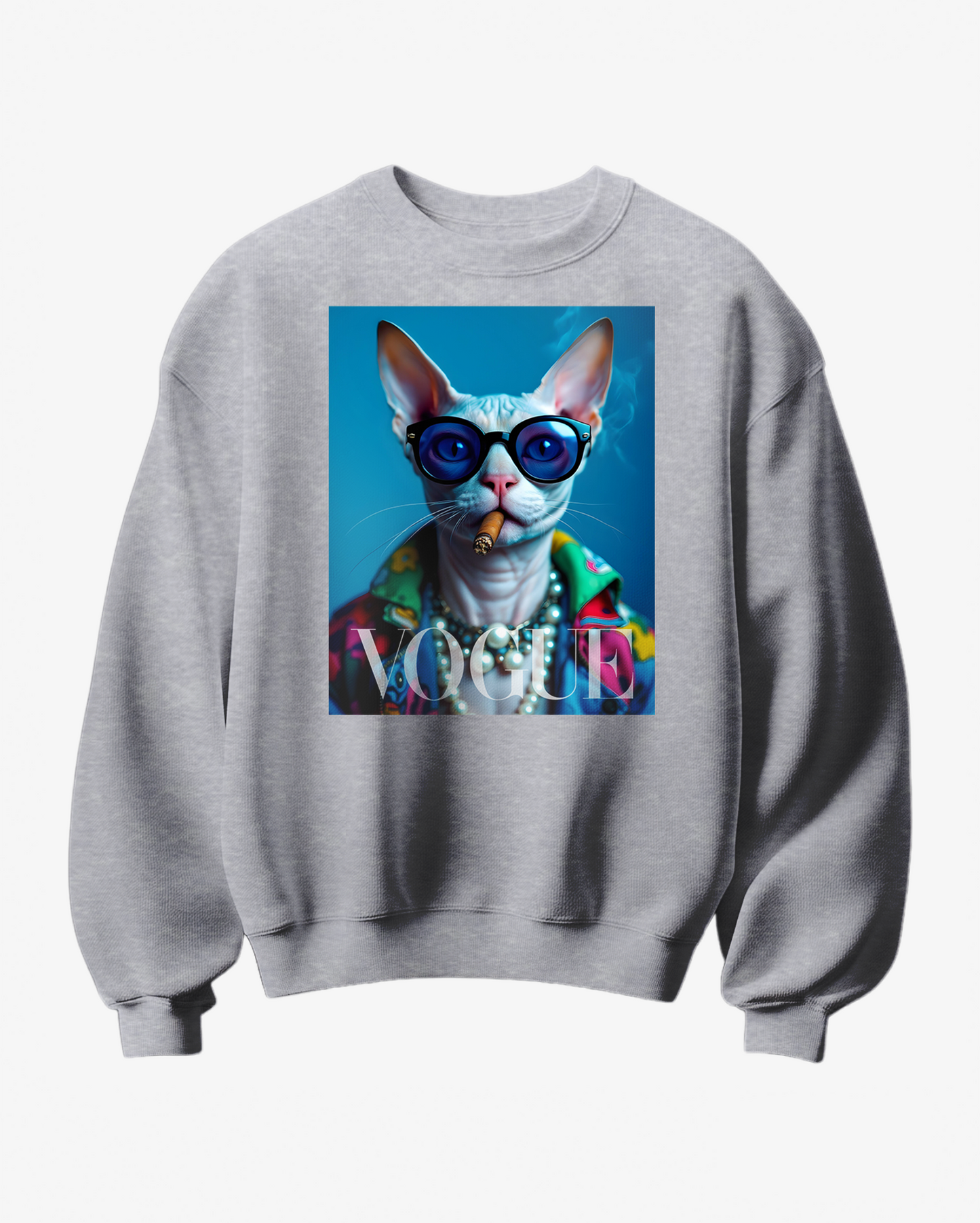 Sweatshirt Camalestore Sphynx VG em tecido confortável, com estampa de esfinge na frente, ideal para looks casuais.