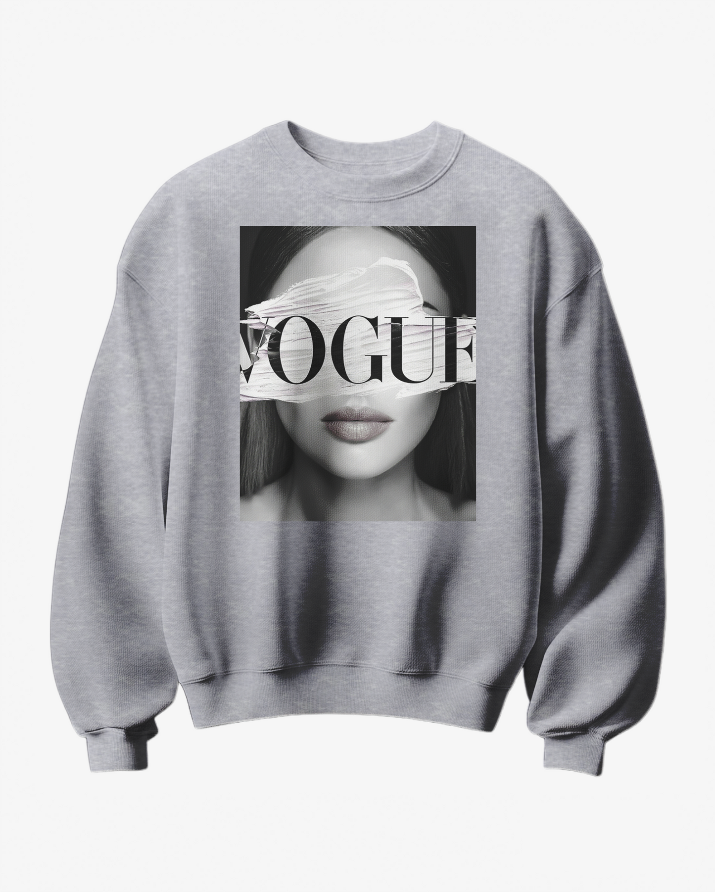 Sweatshirt B&W ART V da Camalestore, com design artístico em preto e branco, exibido na imagem com detalhe de tecido.