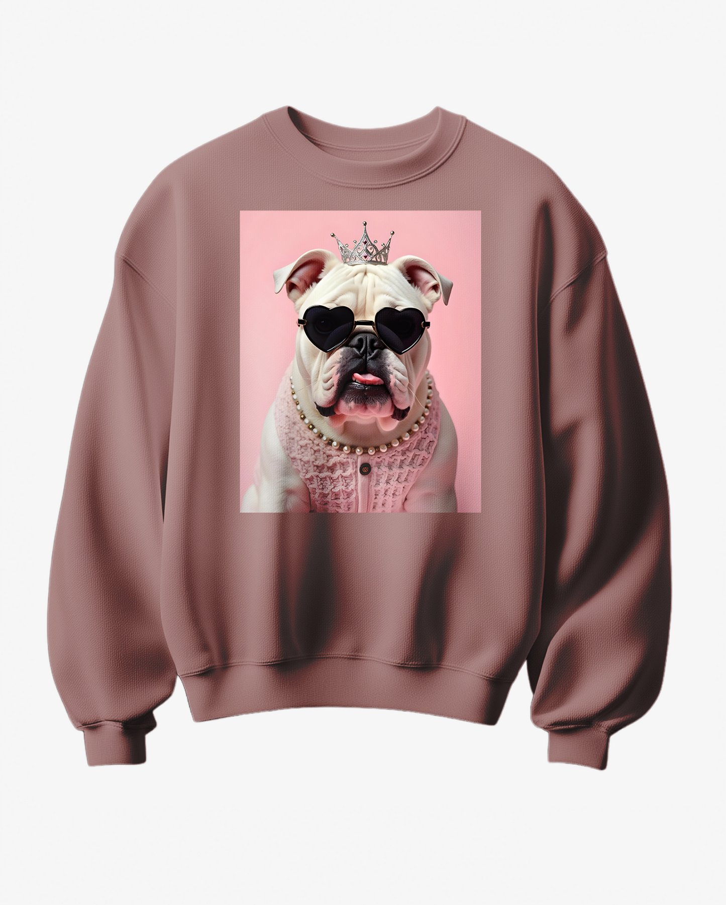 Sweatshirt Buldogue Queen - Camale