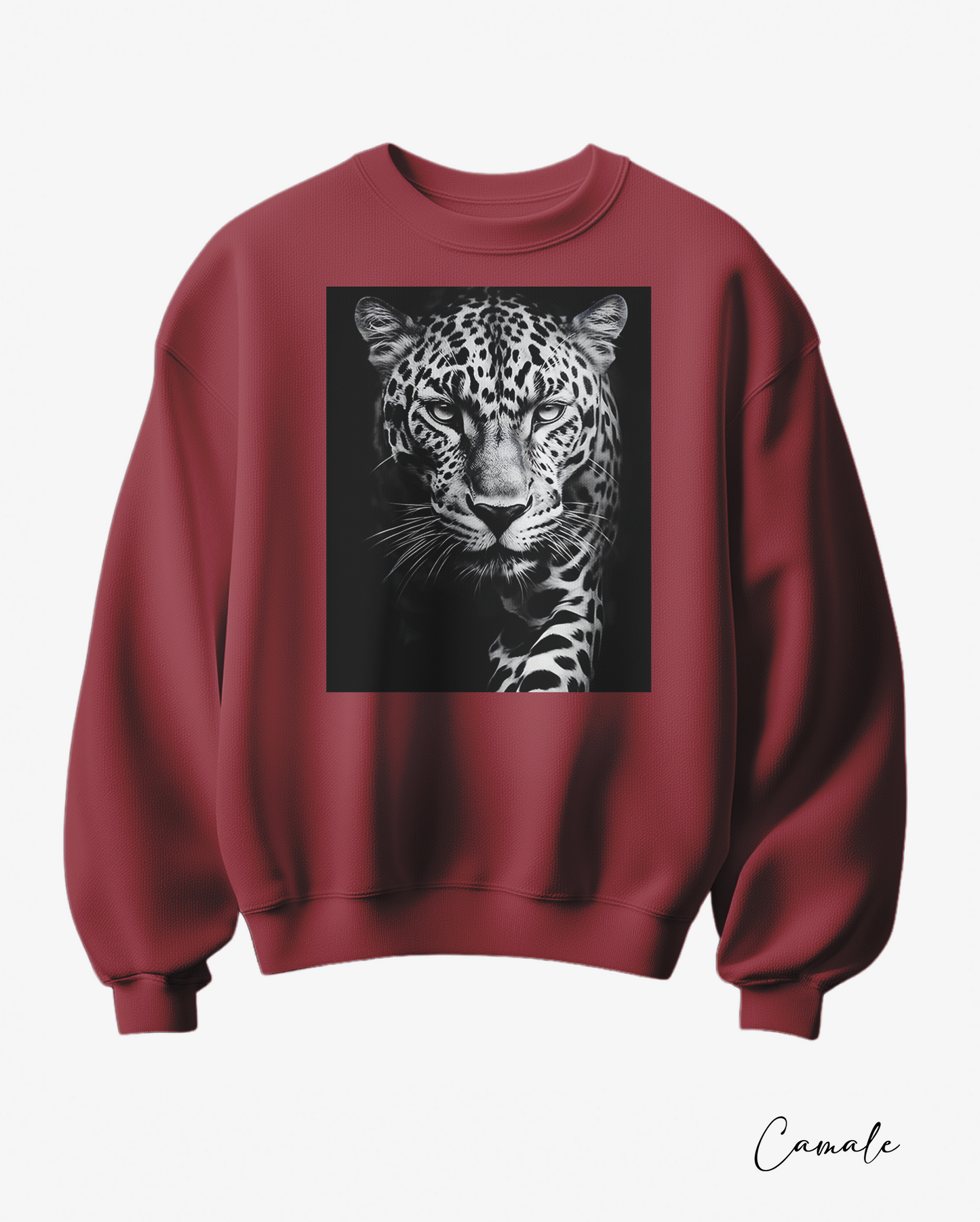 Sweatshirt Leopard B&W - Camale