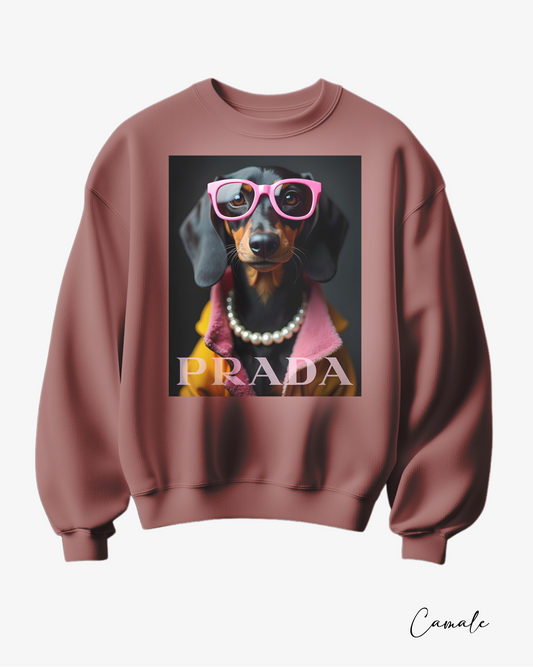 Sweatshirt Dachshund Prada - Camale