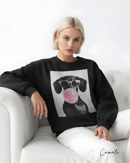 Sweatshirt Bubble Dachshund - Camale