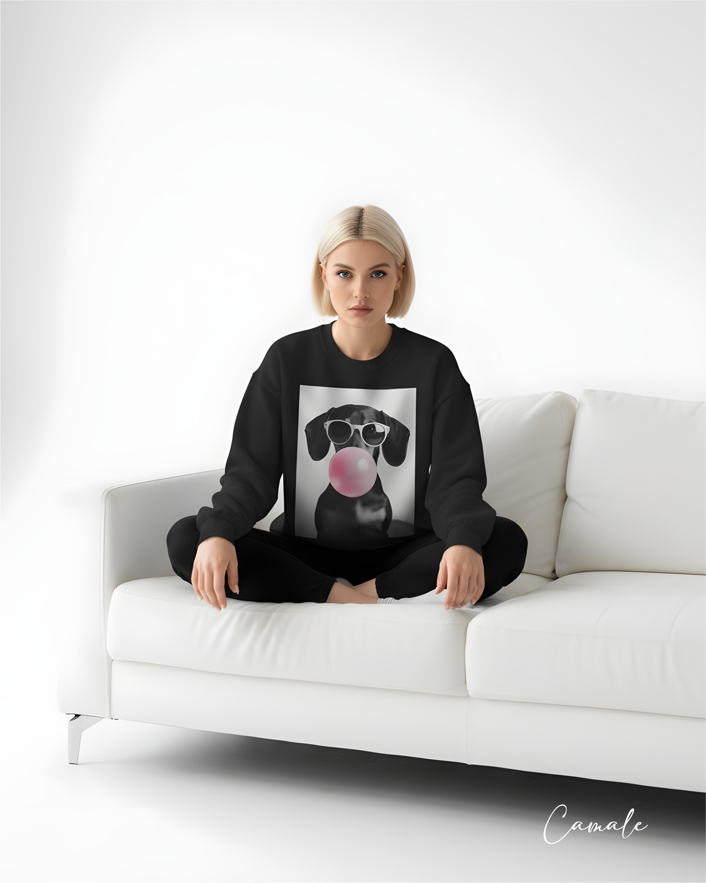 Sweatshirt Bubble Dachshund - Camale