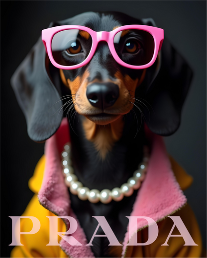 Sweatshirt Dachshund Prada - Camale
