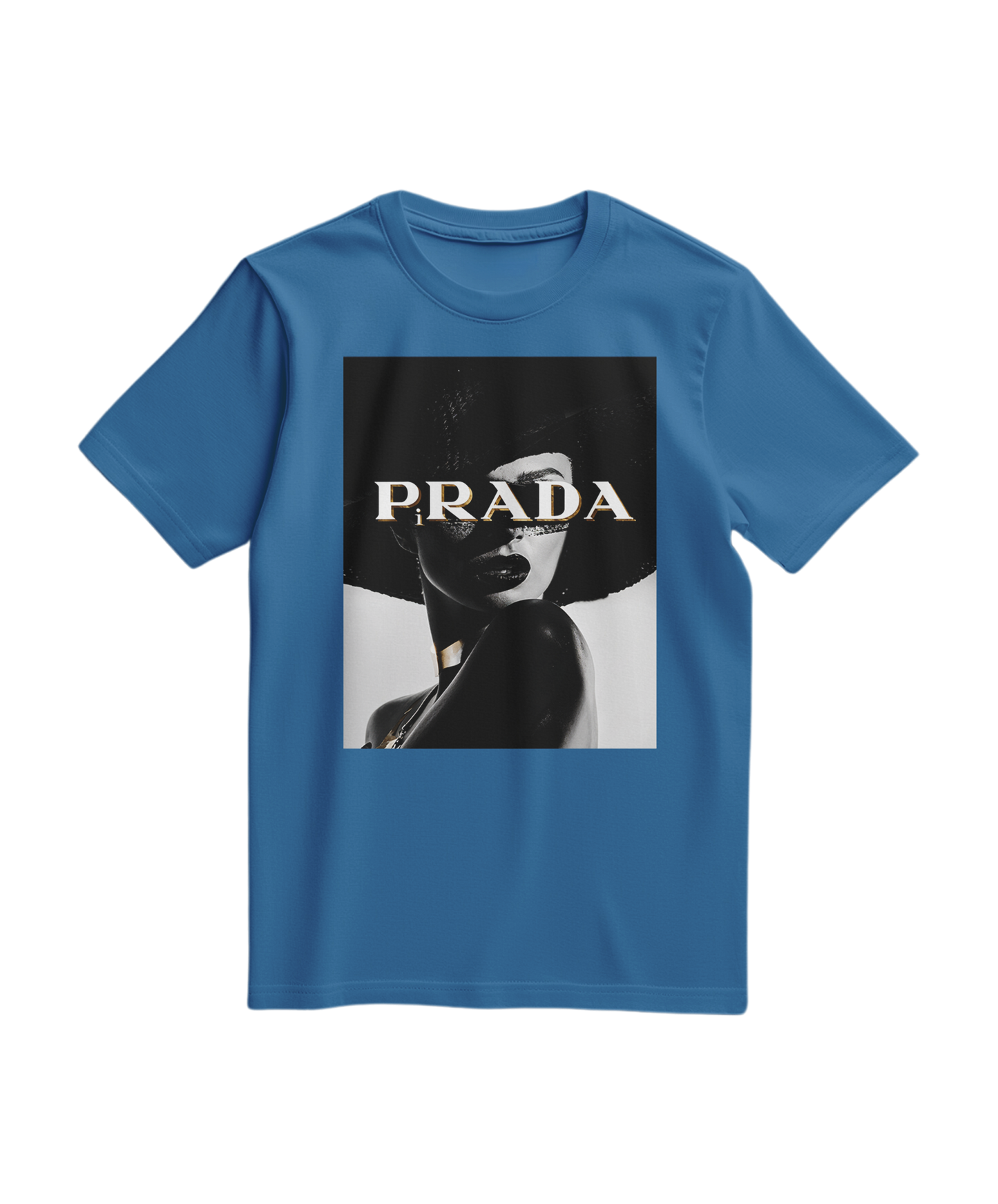 Camiseta Shadow Couture Muse da Camalestore em azul royal claro, com design moderno e confortável.