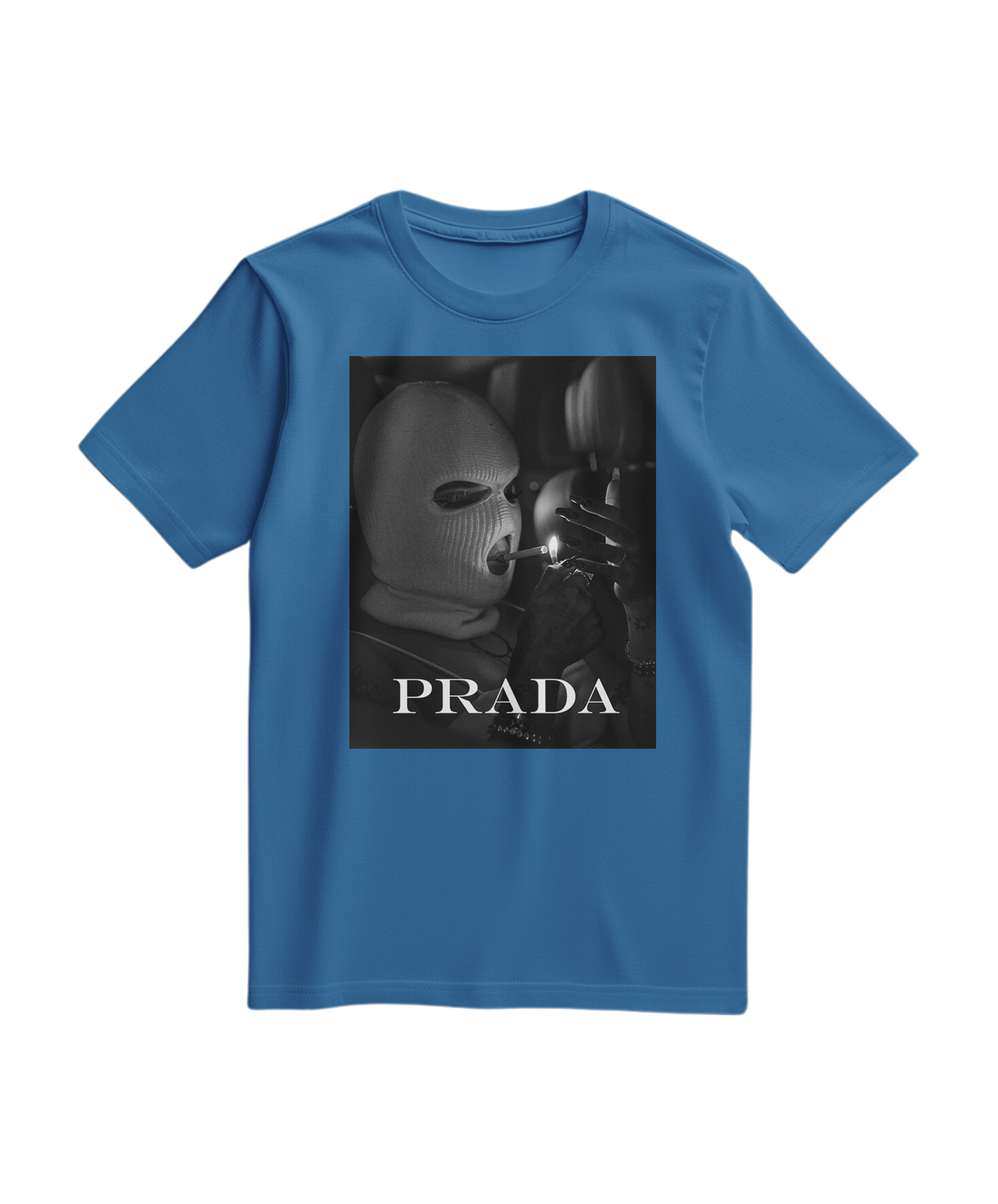 Camiseta Urban Rebel da Camalestore em azul royal claro, com design moderno e confortável, vista frontal do produto.