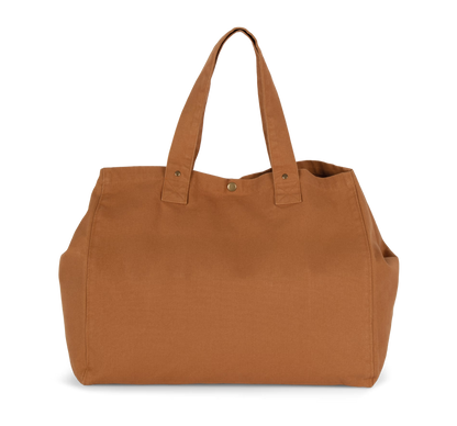 Acessório Camale The Origin Camale Camale Tote na cor castanho lavado, com detalhes em tom caramelo, tecido duradouro e estilo casual.