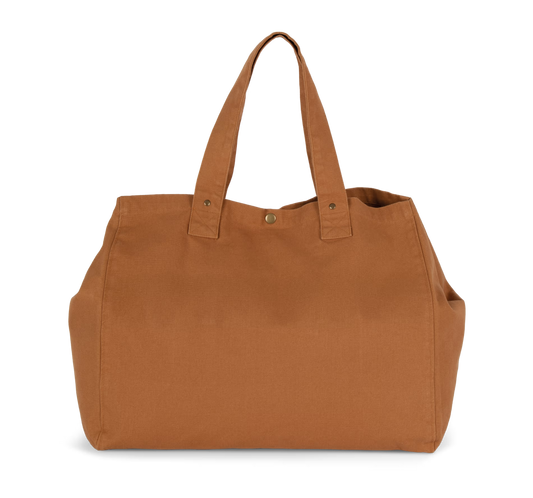 Acessório Camale The Origin Camale Camale Tote na cor castanho lavado, com detalhes em tom caramelo, tecido duradouro e estilo casual.