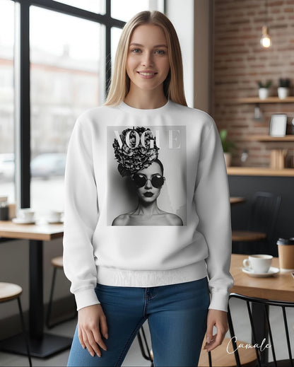 Sweatshirt V Fashion B&W - Camale