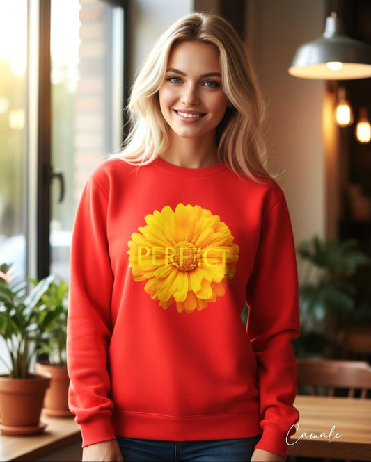 Sweatshirt Perfect Flower - Camale