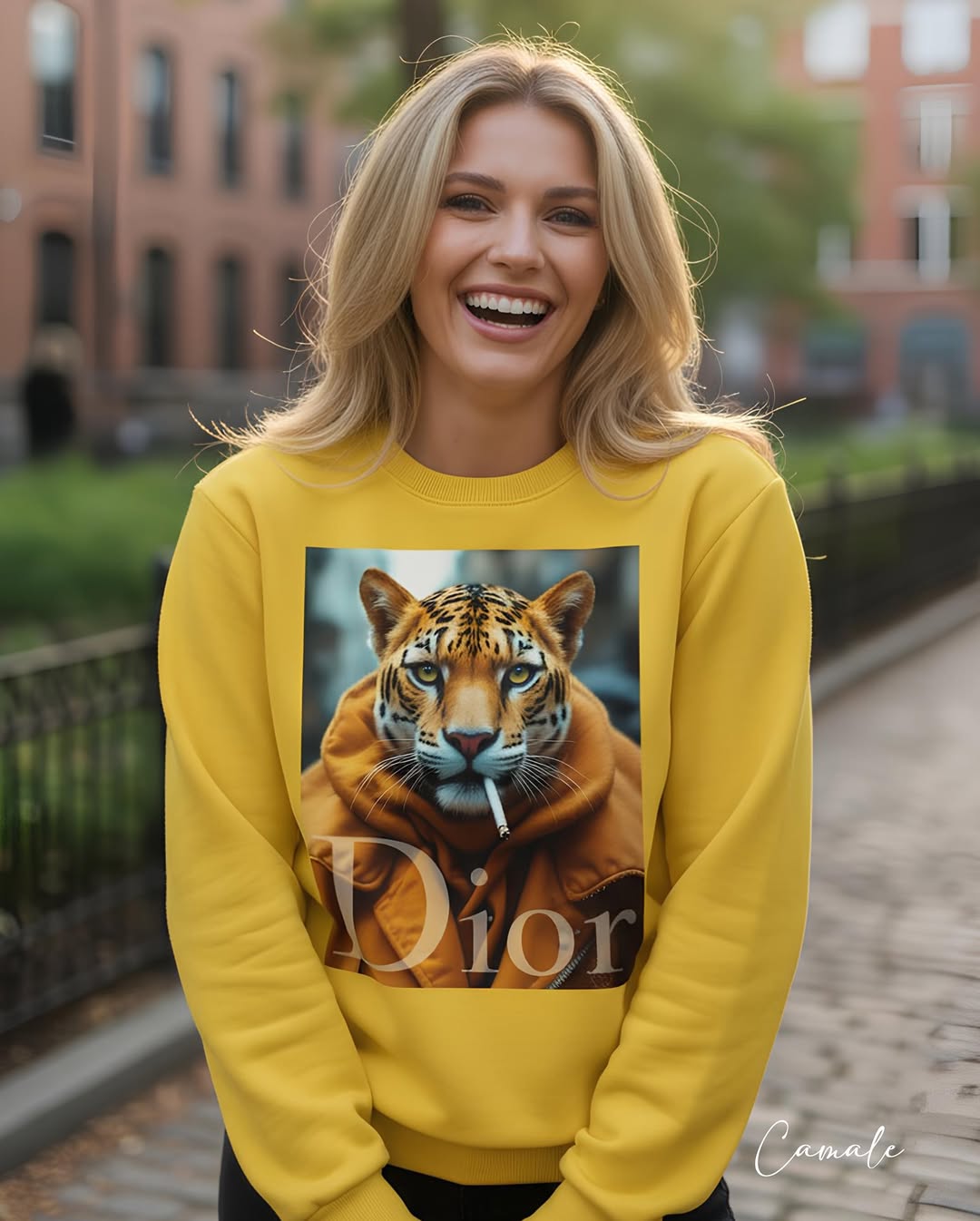 Sweatshirt D Feline - Camale