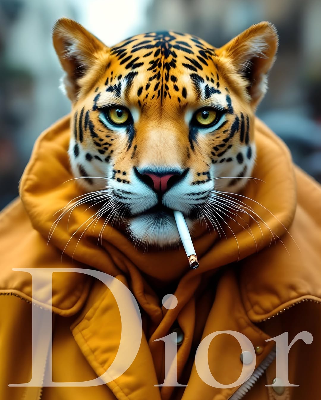 Sweatshirt D Feline - Camale