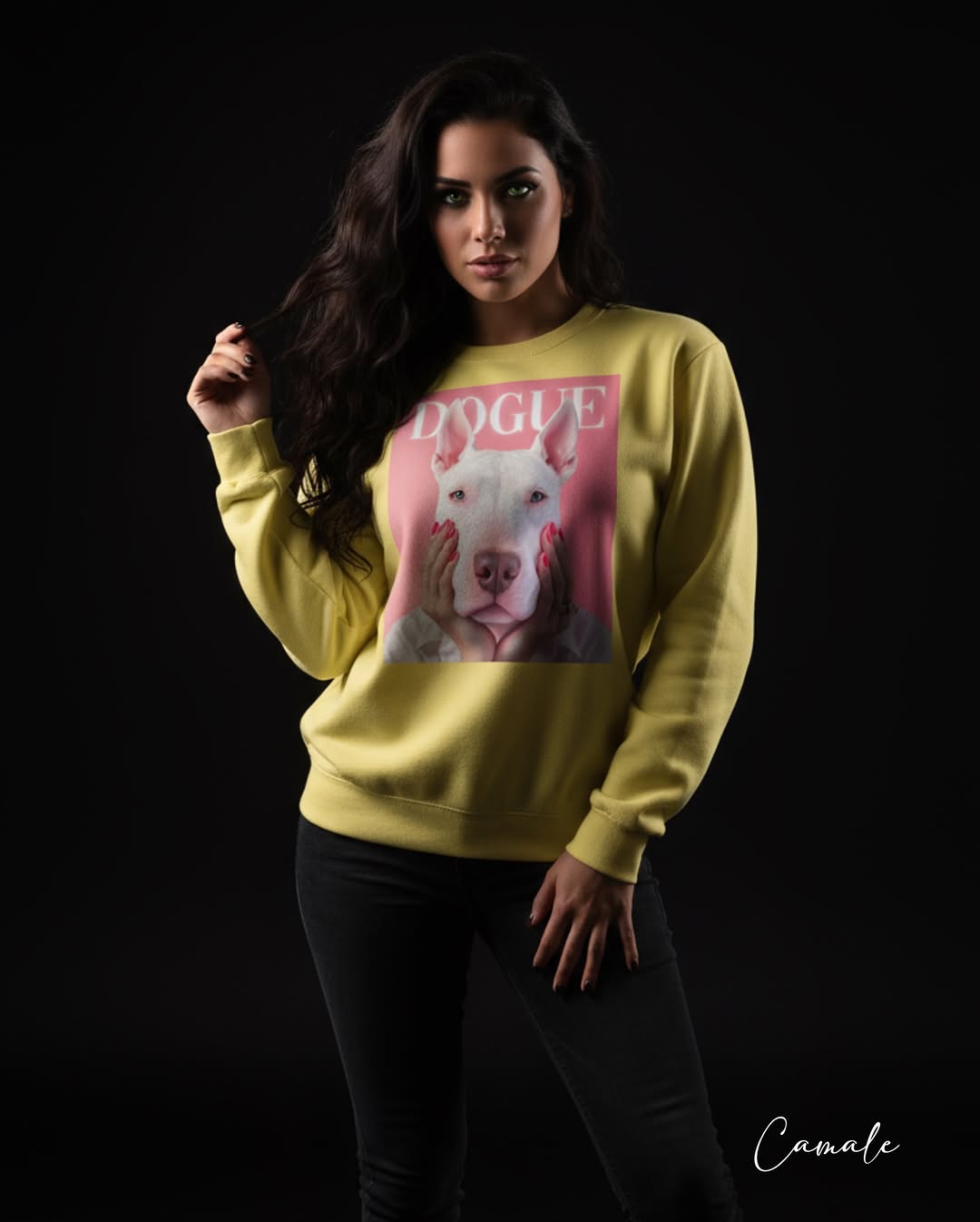 Sweatshirt White Dogue - Camale