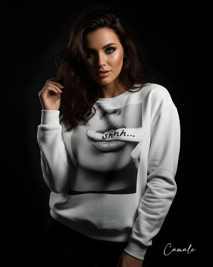 Sweatshirt Shhh - Camale
