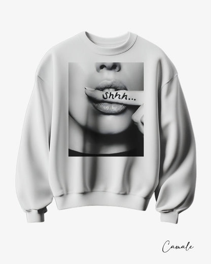 Sweatshirt Shhh - Camale