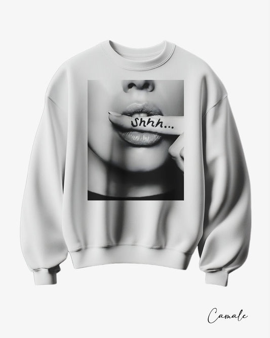 Sweatshirt Shhh - Camale
