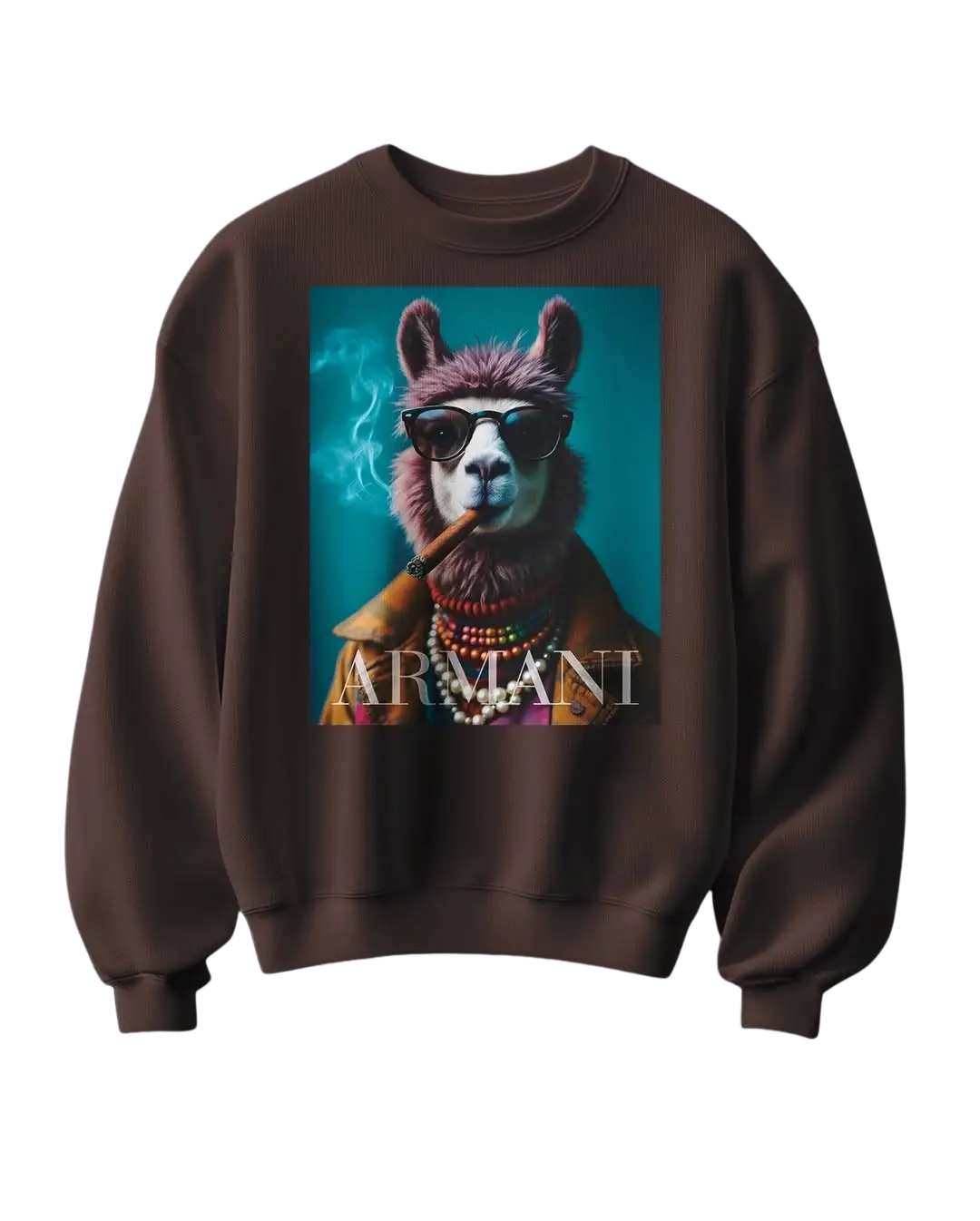 Sweatshirt Arm Lama - Camale