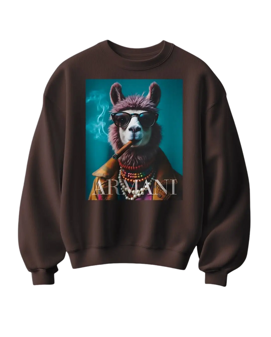 Sweatshirt Arm Lama - Camale