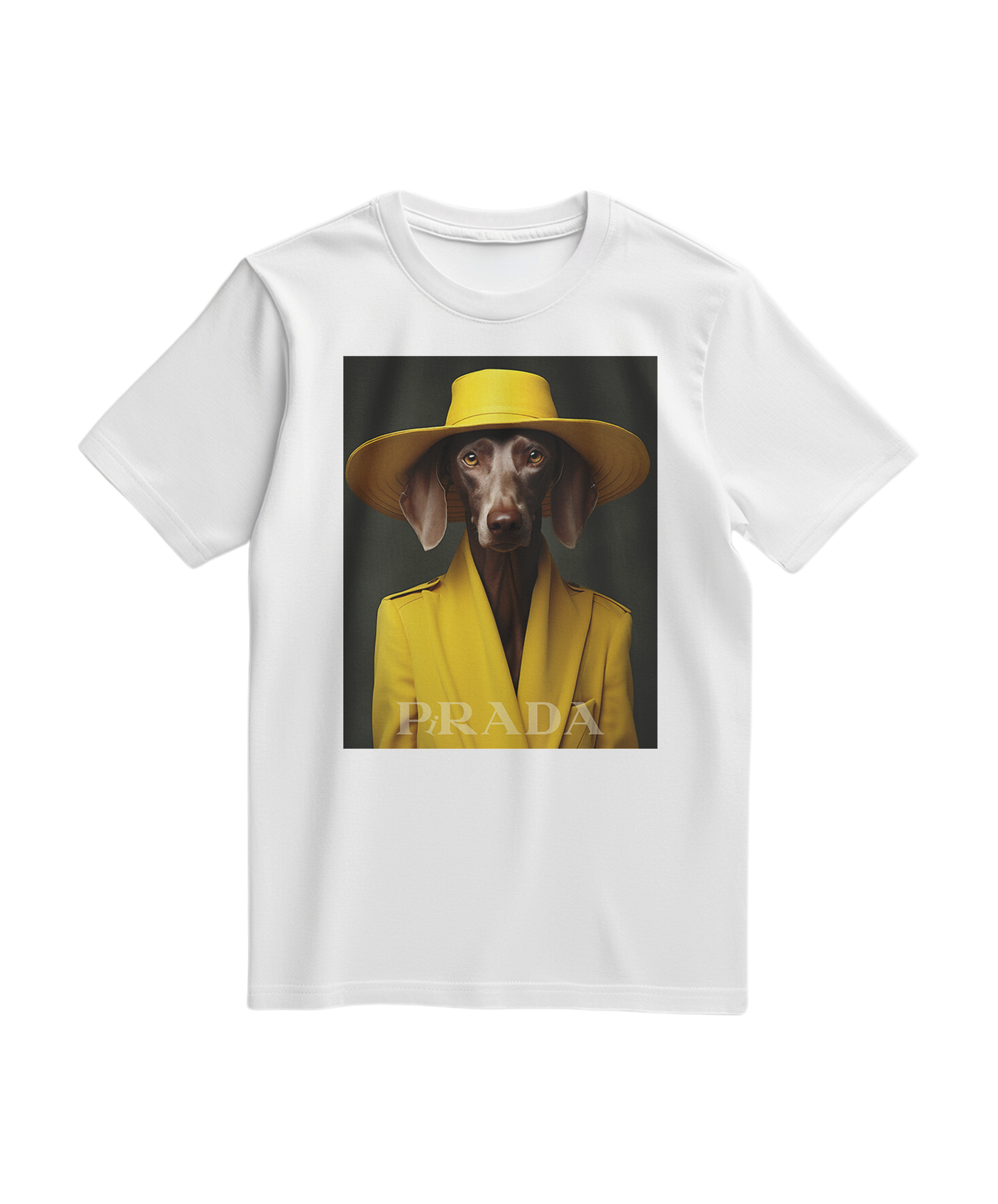 Camiseta amarela Wei da Camalestore, vista frontal, com design simples e confortável para uso casual.