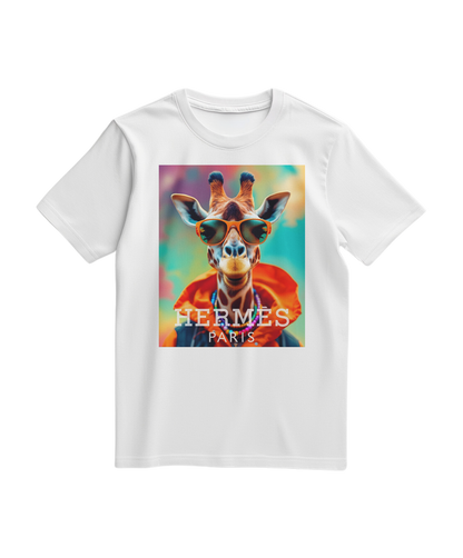 Camalestore T-shirt laranja Safari Elite, com design de estilo safari, exibe cores vibrantes e tecido confortável.