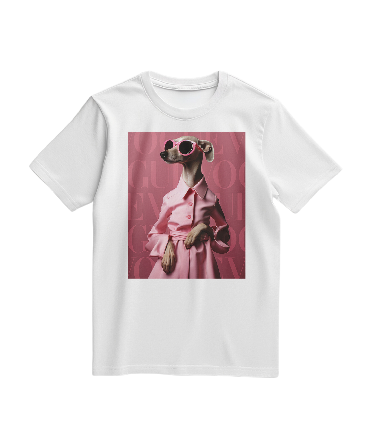 Camalestore T-shirt Skinny Pinky branca, confortável e casual, com detalhes modernos, vista frontal da peça de algodão.
