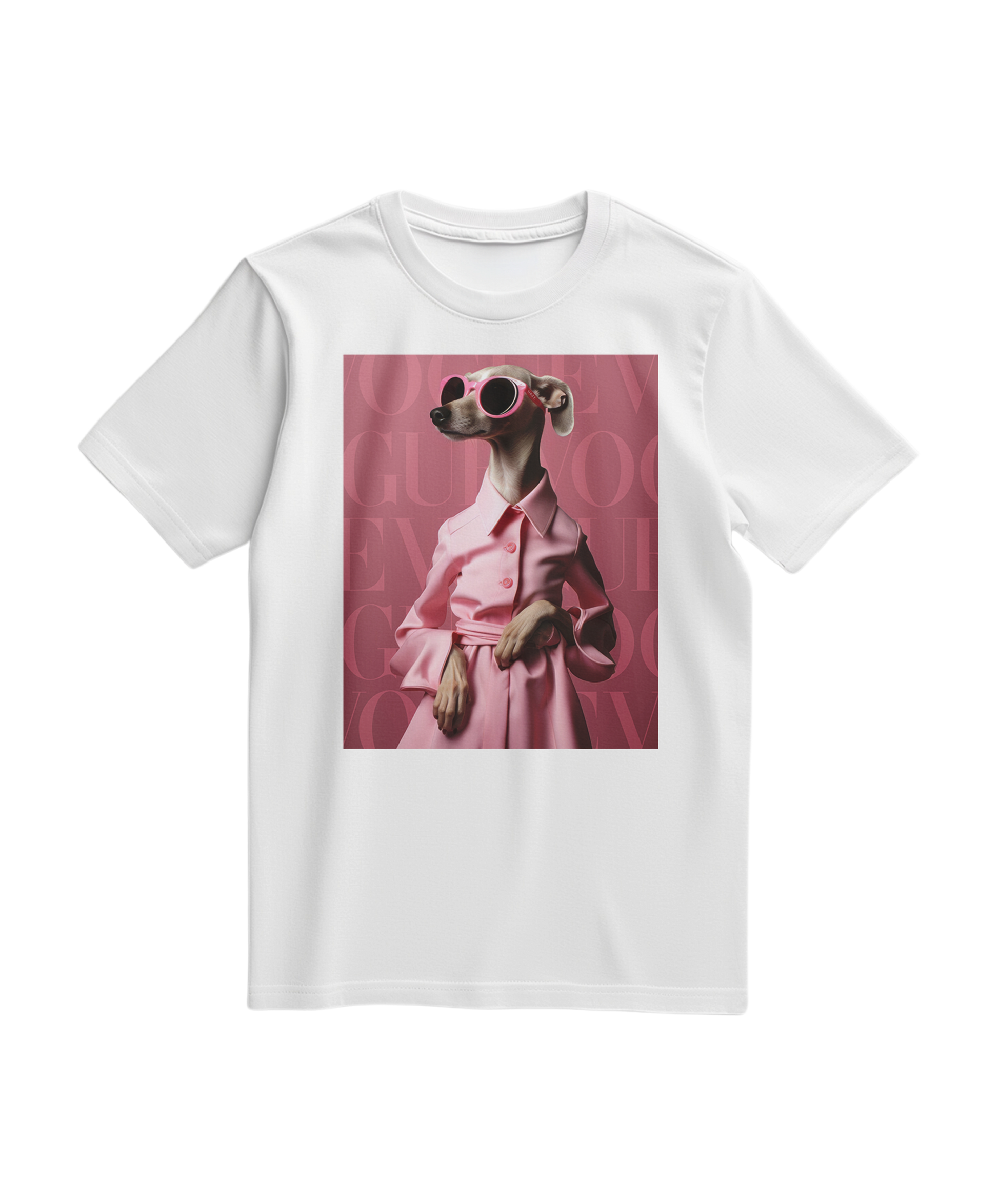 Camalestore T-shirt Skinny Pinky branca, confortável e casual, com detalhes modernos, vista frontal da peça de algodão.