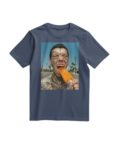 T-shirt Orange Drip