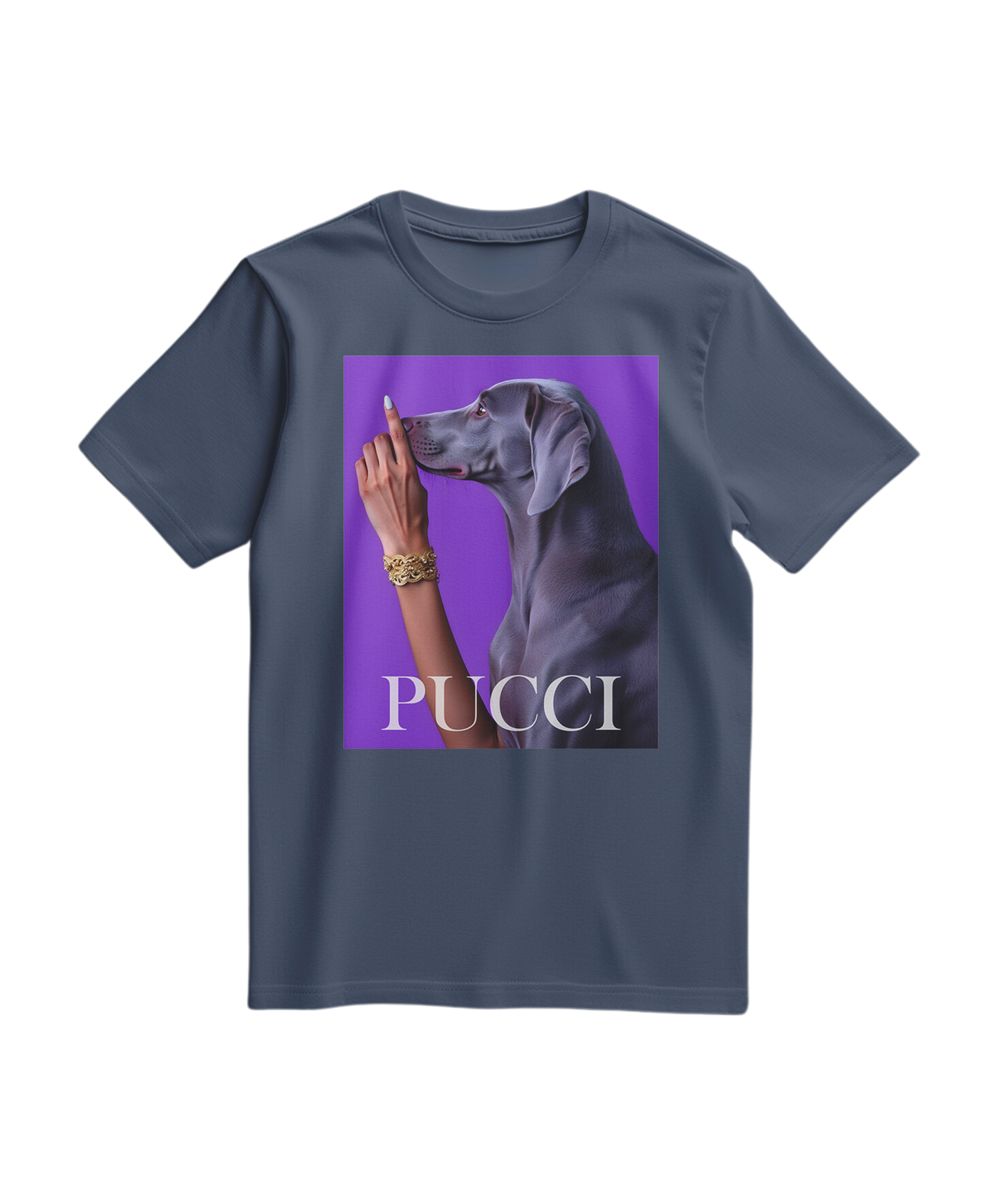 Camalestore camiseta Pucci violet de manga curta em tecido leve, com estampa moderna e cores vibrantes.