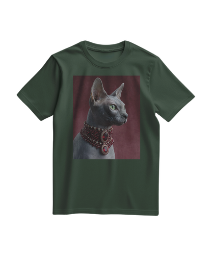 Camiseta verde floresta Emerald Muse Elite da Camalestore, estilo casual com tecido confortável e design elegante.