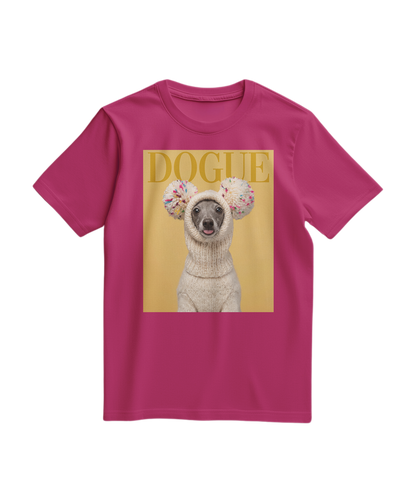 Camiseta Dogue Balaclava da Camalestore com estampa em fúcsia, modelo casual de algodão para uso diário.