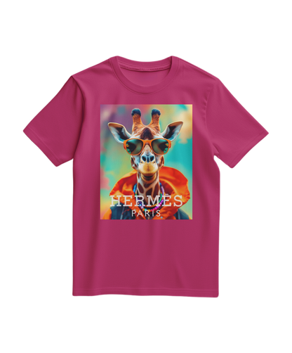 Camalestore T-shirt orange Safari Elite, camiseta de manga curta com estampa vibrante, caimento confortável e estilo casual.