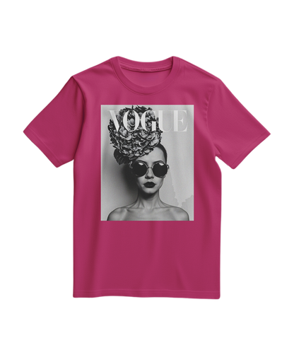 Camalestore camiseta floral preta com estampa colorida, tecido leve e confortável, modelo casual para uso diário.