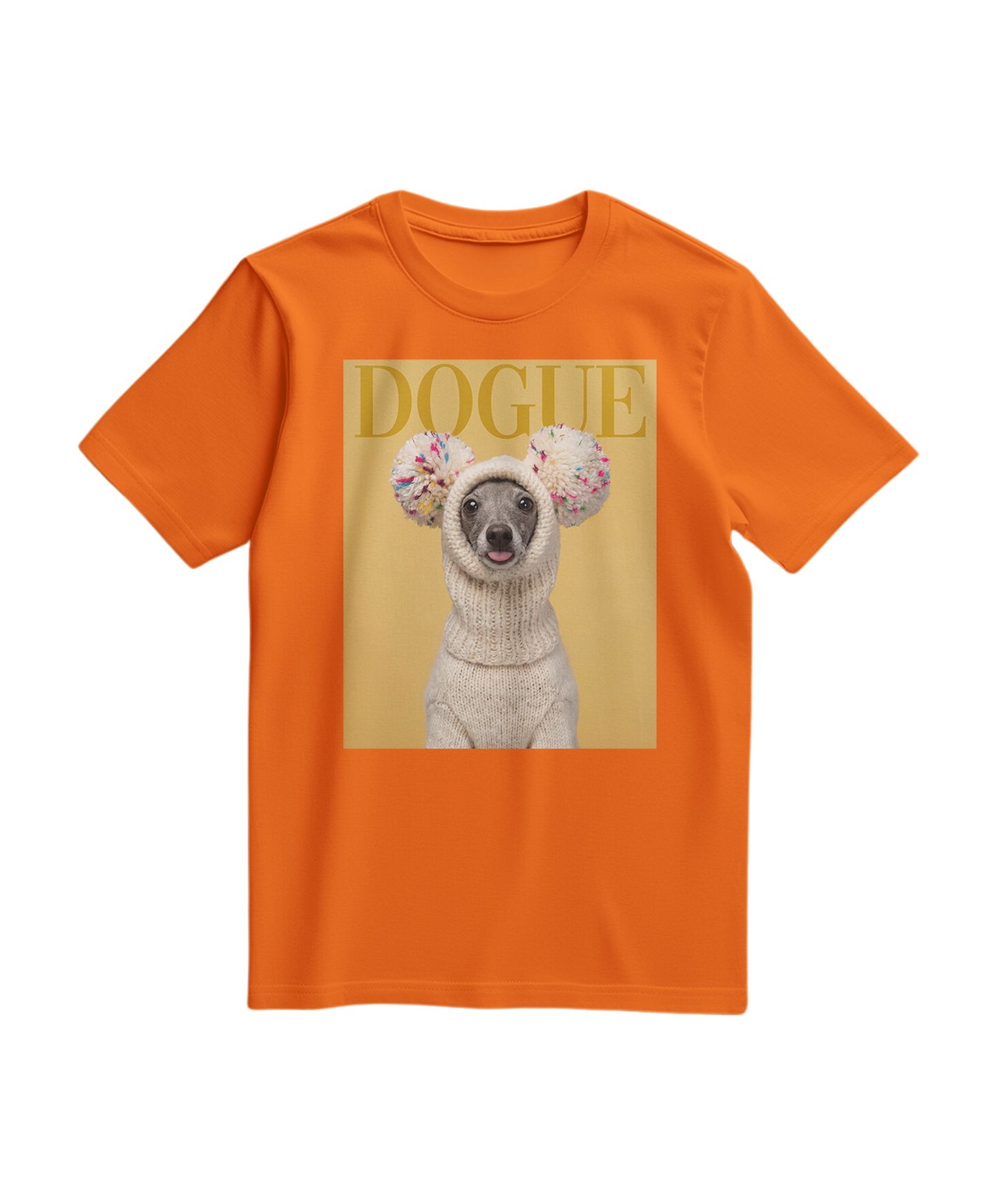 Camiseta T-shirt Dogue Balaclava laranja da marca Camalestore, com design colorido e confortável para uso casual.