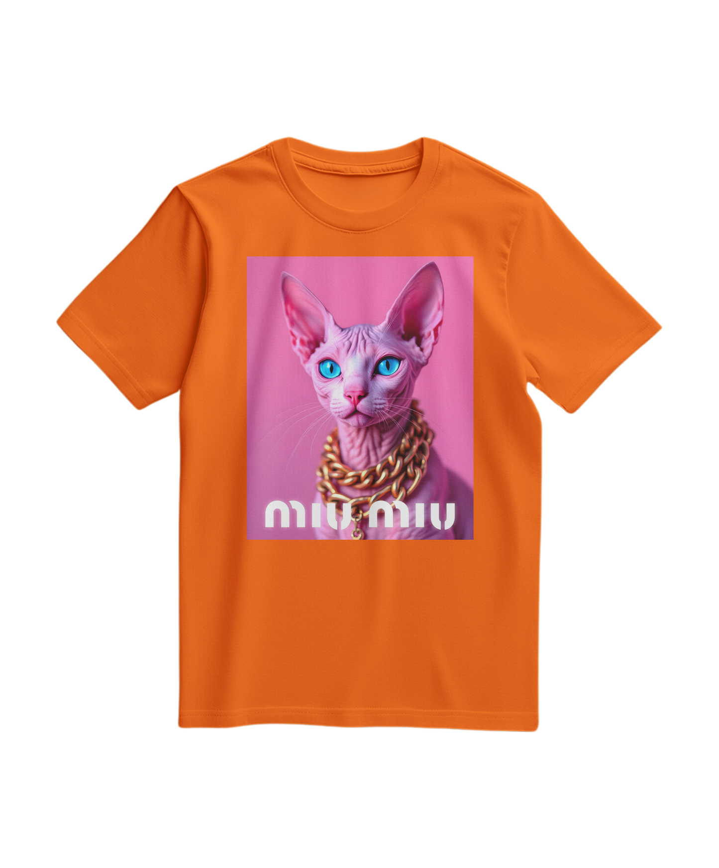 Camalestore camiseta rosa com detalhes dourados e estampa de esfinge, estilo casual, vista frontal, tecido leve.
