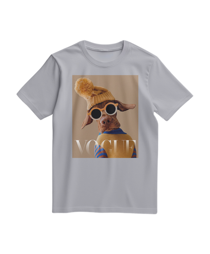 Camalestore camiseta Crimson Aviator cinza, estilo casual com design moderno, feita de algodão confortável.