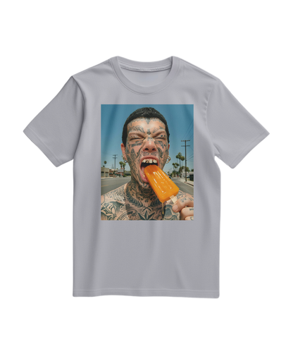 T-shirt Orange Drip