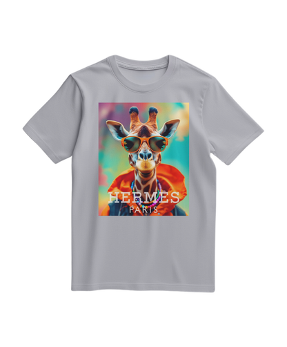 Camalestore T-shirt laranja Safari Elite, confortável, com design de estilo safari, tecido leve e ajuste casual.