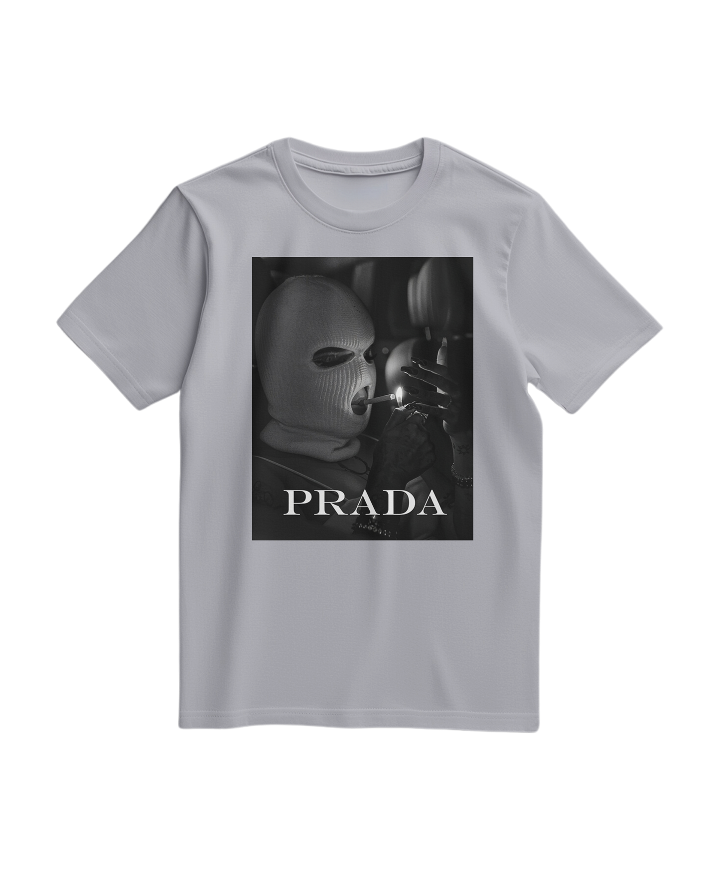 Camiseta cinza Urban Rebel da Camalestore, de manga curta, com design moderno e tecido confortável, vista frontal.