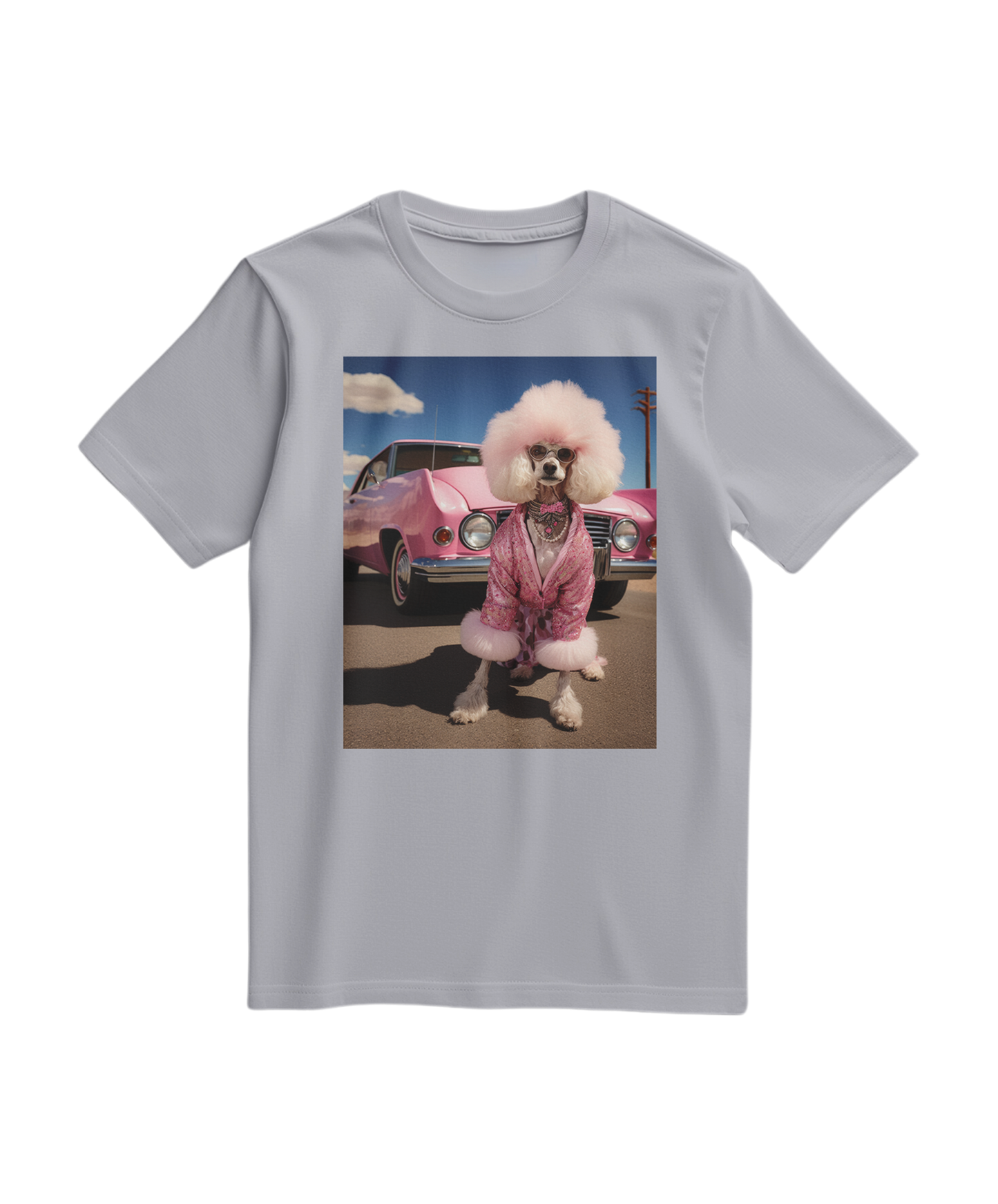 Camiseta cinza Dream Ride da Camalestore com estampa gráfica na frente e tecido de algodão confortável.