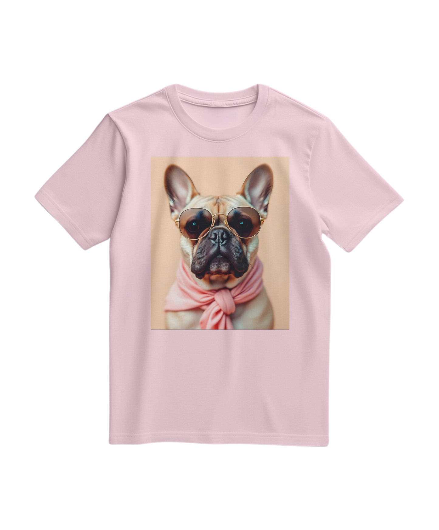 Camalestore T-shirt Royal Muse em rosa claro, com design elegante e confortável, exibida na imagem.