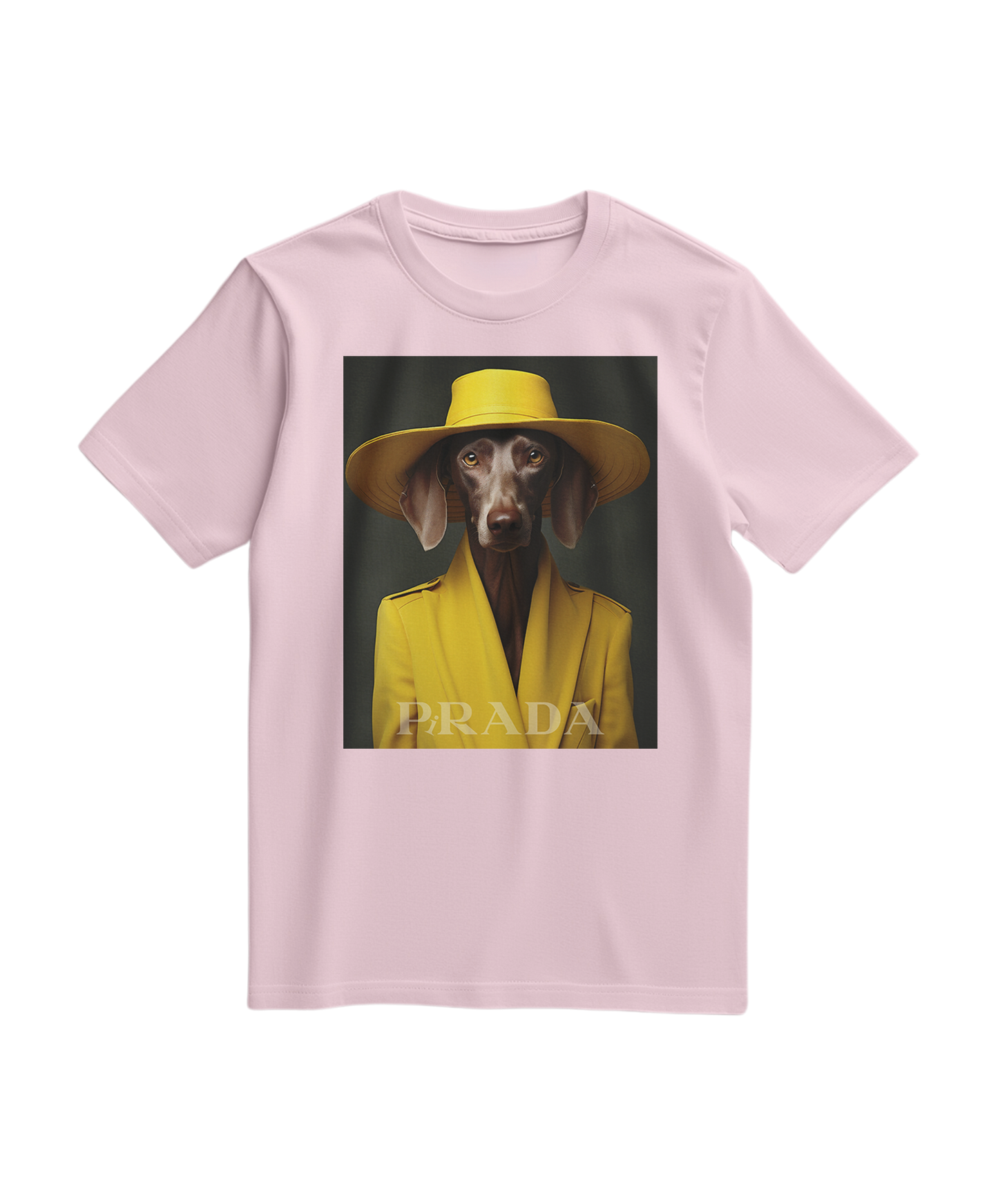 Camiseta amarela Wei da Camalestore, vista frontal, de tecido leve, com detalhes simples e corte casual.