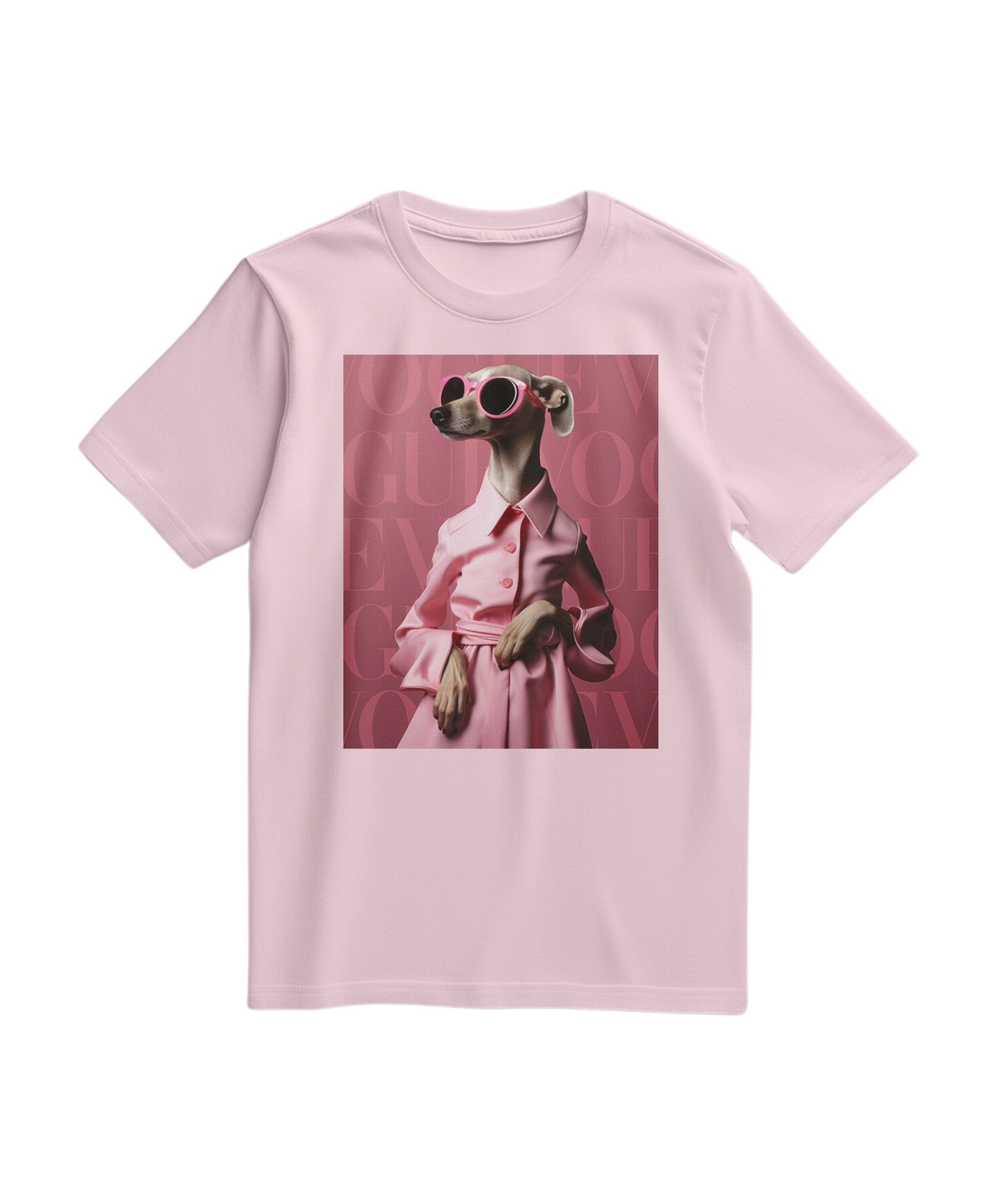 Camiseta skinny pink da Camalestore, cor rosa claro, com ajuste slim e tecido confortável, vista frontal na imagem
