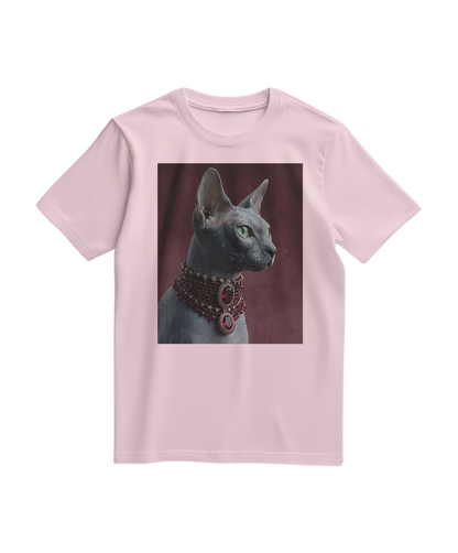 Camiseta feminina Camalestore Emerald Muse Elite em rosa claro, com design elegante e confortável.