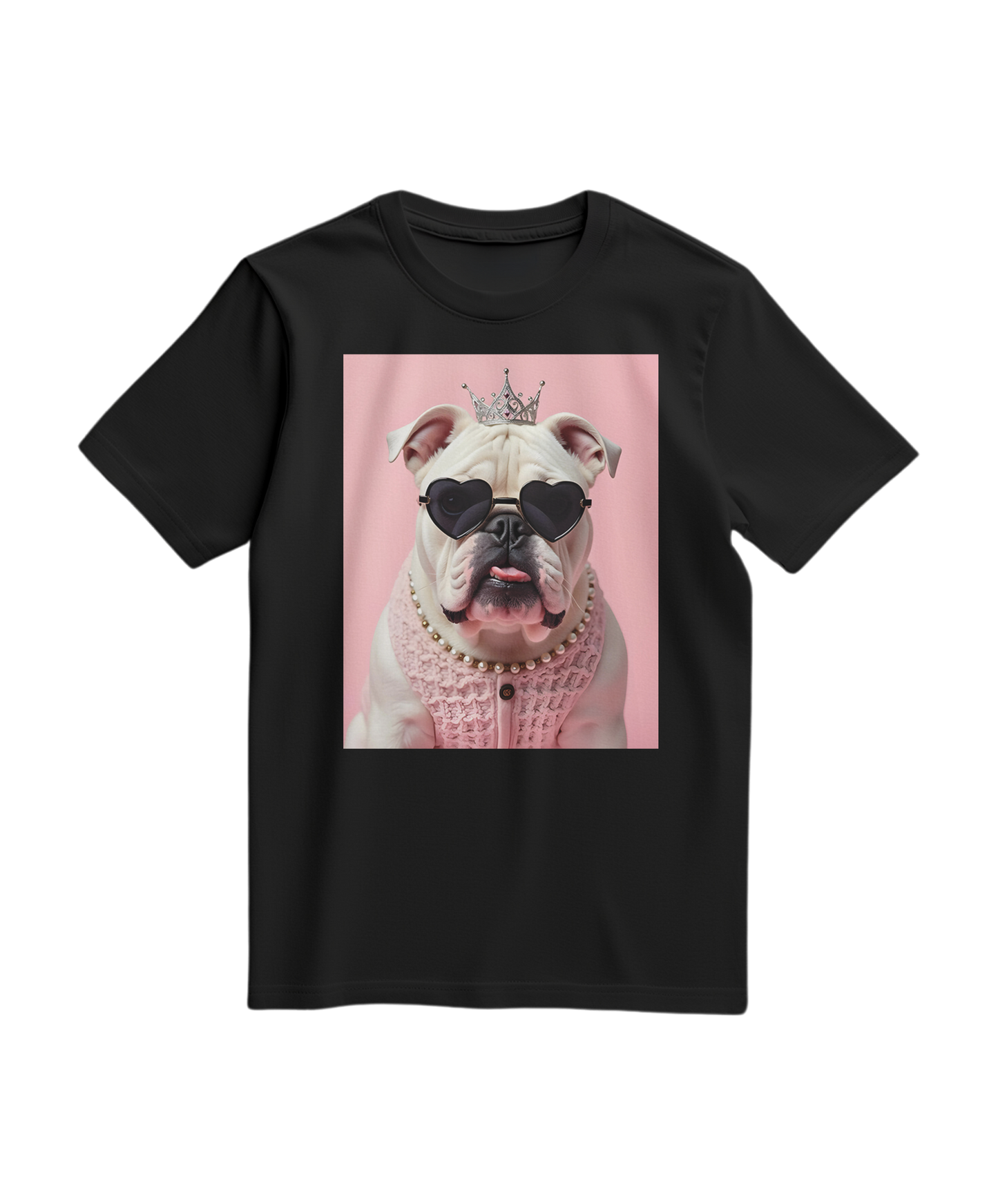 Camiseta preta Diva Dog Elite da Camalestore, camiseta de malha confortável com logo e design estilizado na frente.