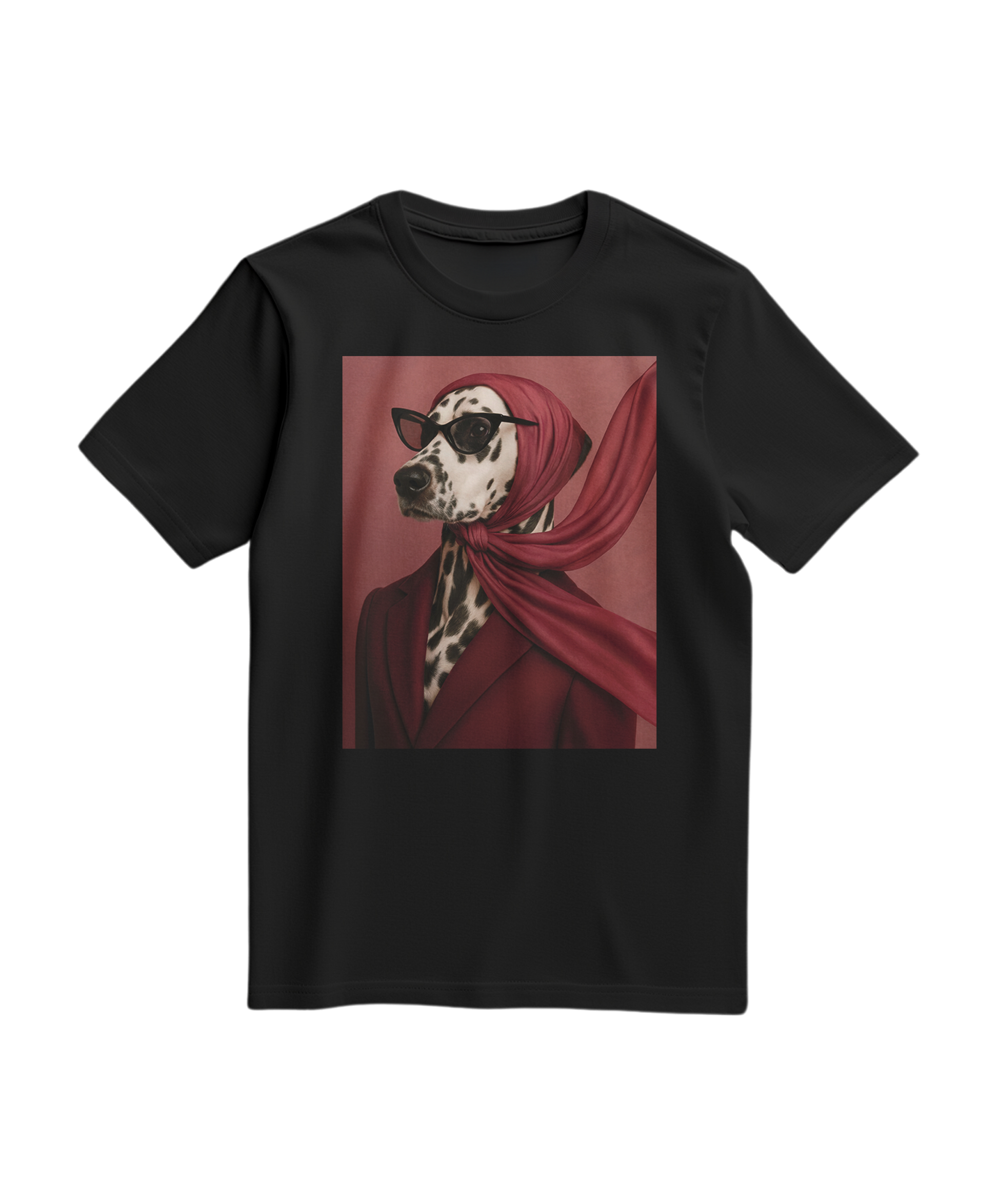 Camalestore T-shirt Spot Luxe preta, com estampa moderna, tecido confortável e ajuste casual para looks urbanos.